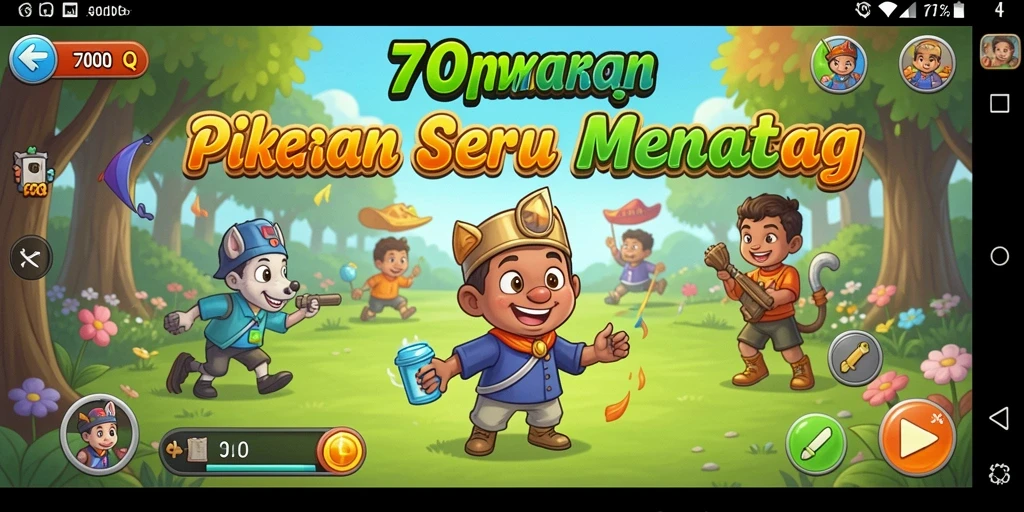 Tangkapan layar menunjukkan gameplay menantang di 700Q.