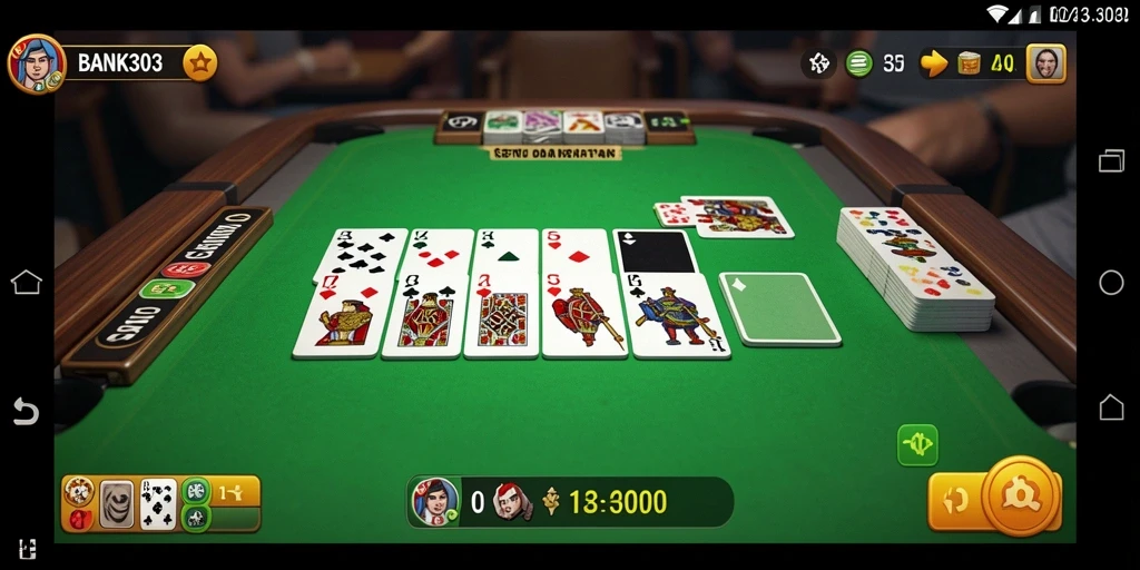 Screenshot menampilkan gameplay seru BANK303 dengan teman-teman.