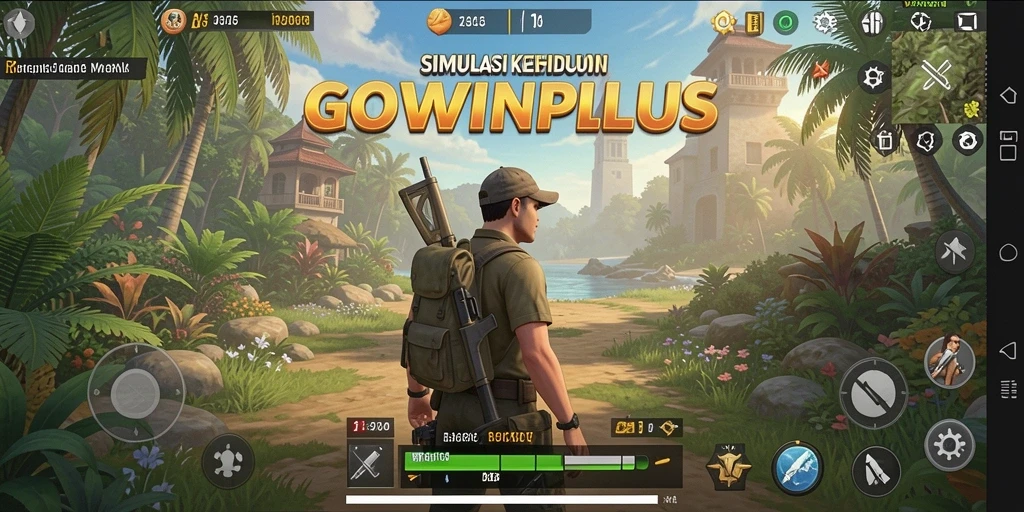 Tampilan gameplay menarik dari GOWINPLUS dengan karakter yang dinamis.