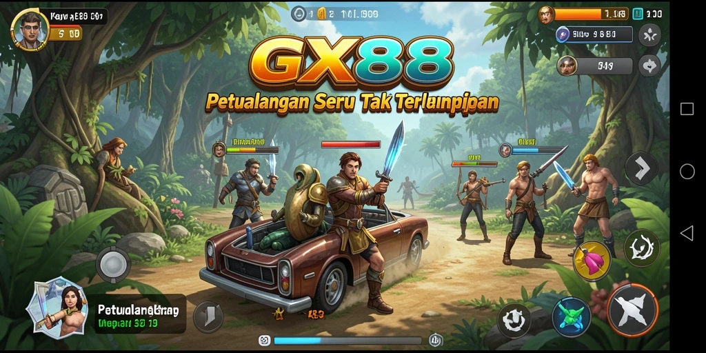Screenshot gameplay GX88 menampilkan strategi petualangan seru.