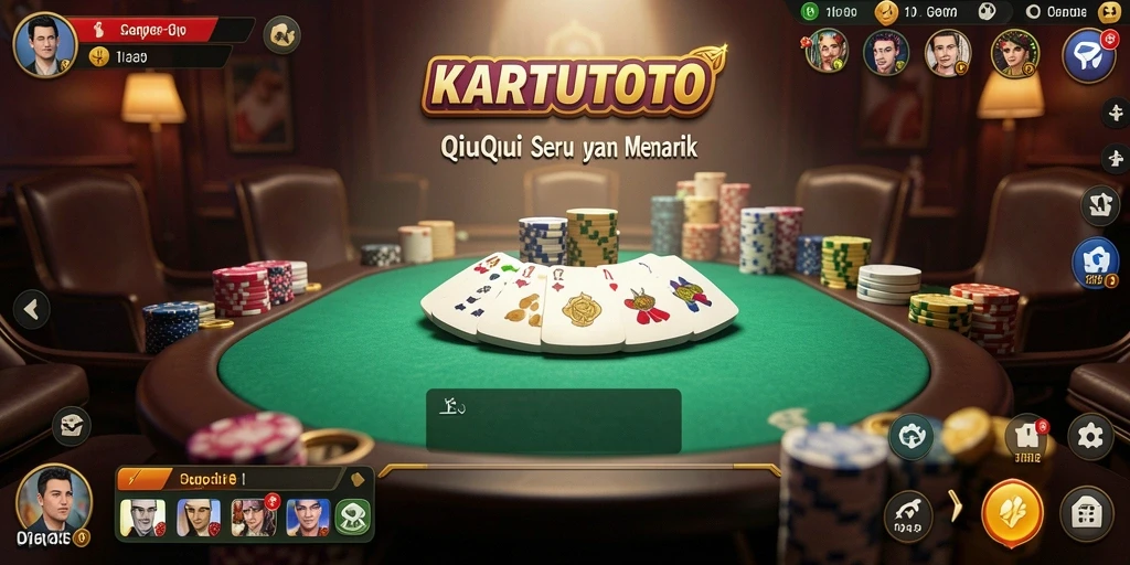 Tampilan gameplay QiuQiu yang seru dan interaktif.