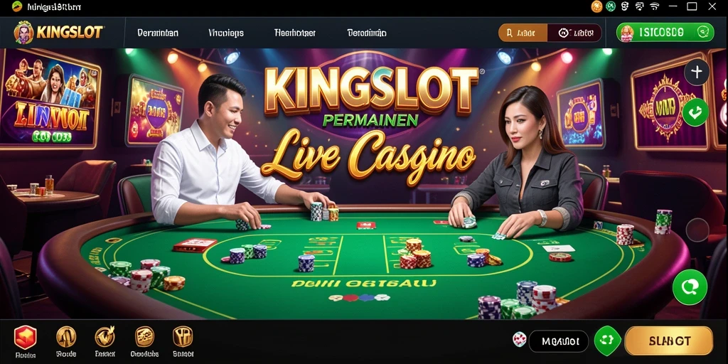 Gameplay Live Casino KINGSLOT yang menegangkan dan penuh aksi.
