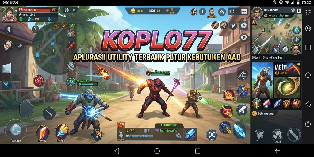 Tampilan antarmuka KOPLO77 yang mudah digunakan dan fungsional.