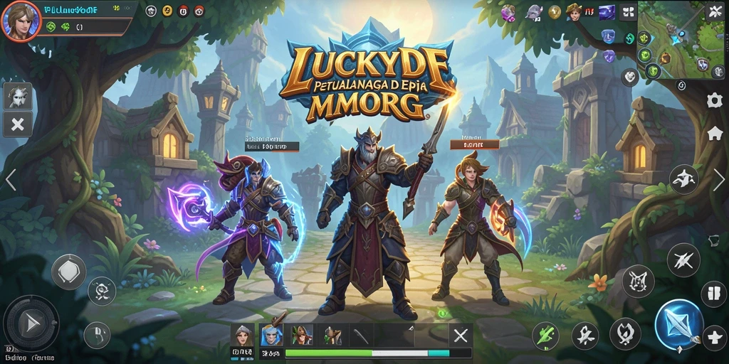 Gameplay LUCKYDF yang menarik dan interaktif di dunia MMORPG.