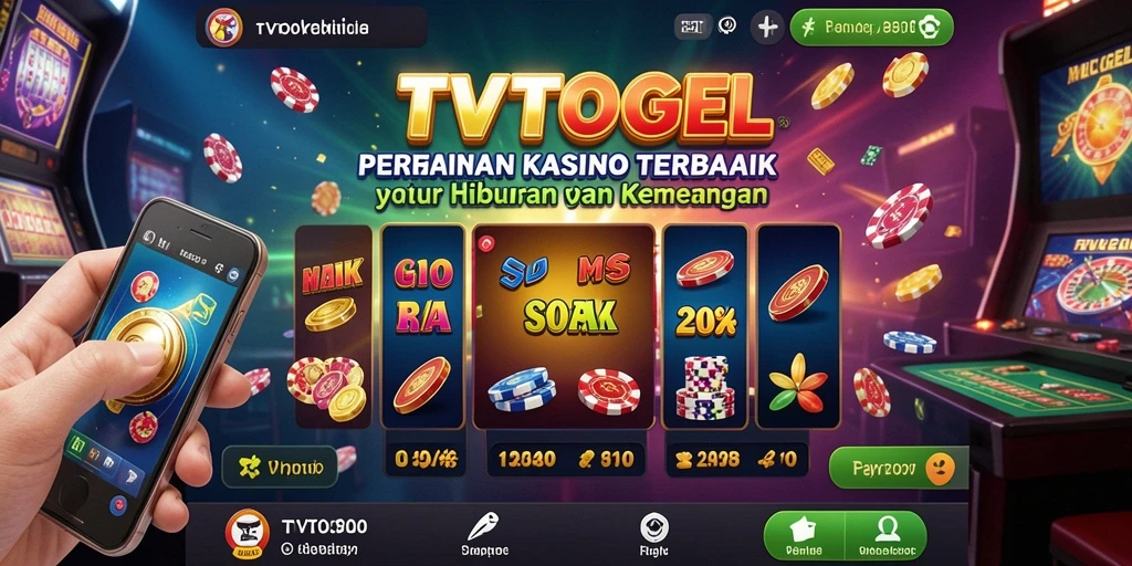 Tampilan gameplay menegangkan dari TVTOGEL dengan berbagai permainan kasino.