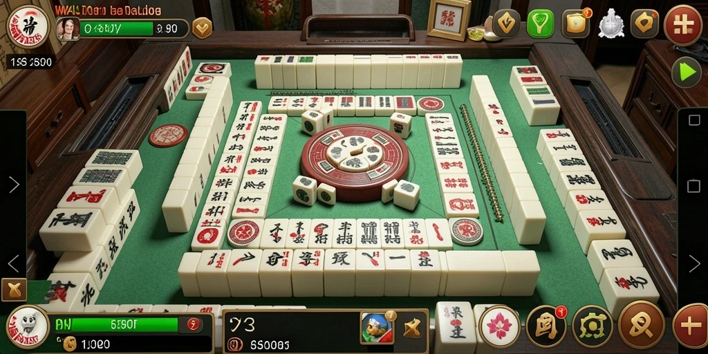 Tampilan gameplay WASLOT dengan grafis Mahjong yang menawan.
