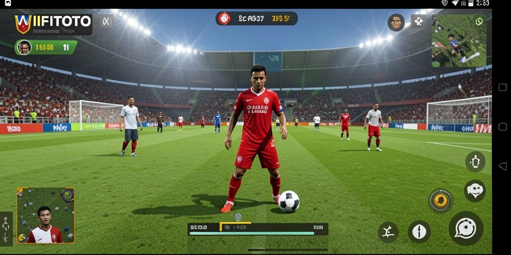 Tampilan gameplay seru dari WIFITOTO menunjukkan aksi di lapangan.