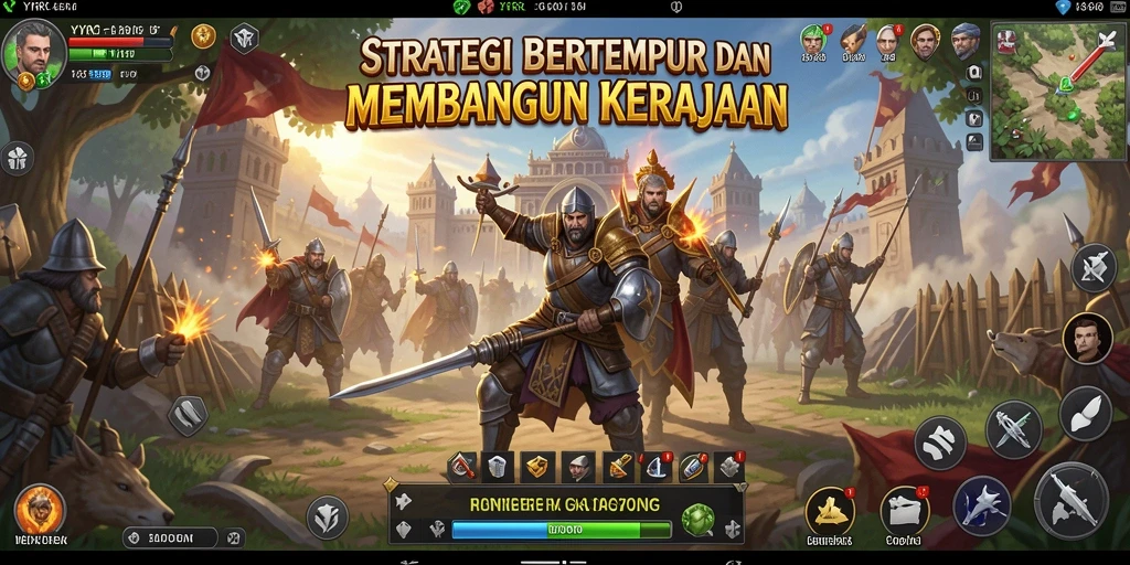 Screenshot yang menampilkan aksi pertempuran epik di YYRR.