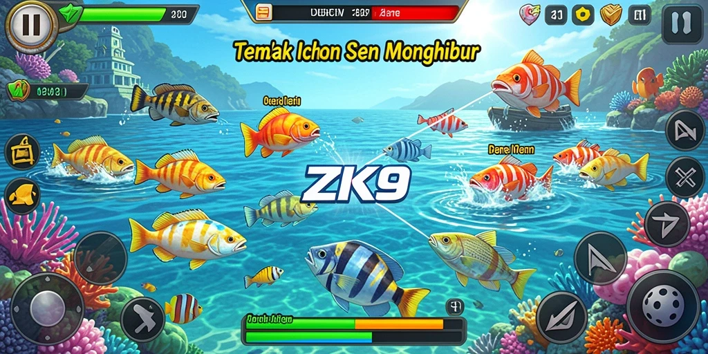 Gameplay seru ZK9 dengan aksi Tembak Ikan yang mendebarkan.